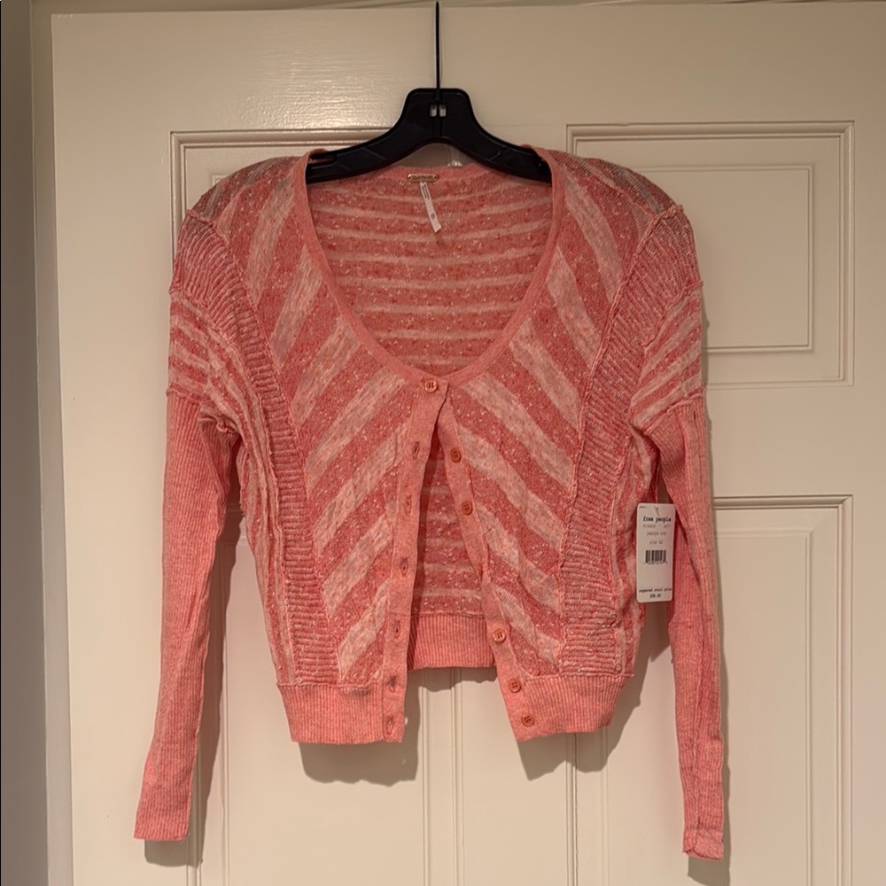 Women's Pink Striped Sweater